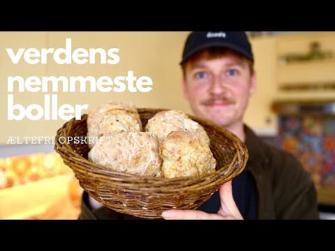 VERDENS BEDSTE BOLLER – Hurtig, nem og æltefri opskrift