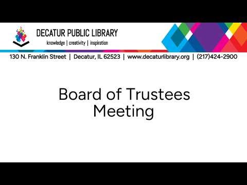 Board of Trustees Meeting 04/16/2026