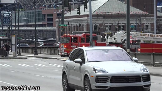 Engine 10 & Ladder 1 Seattle Fire Department. SFD Engine 10 and...