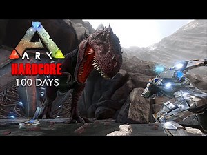 I Survived 100 Days In Hardcore Ark Survival Evolved (The Island)