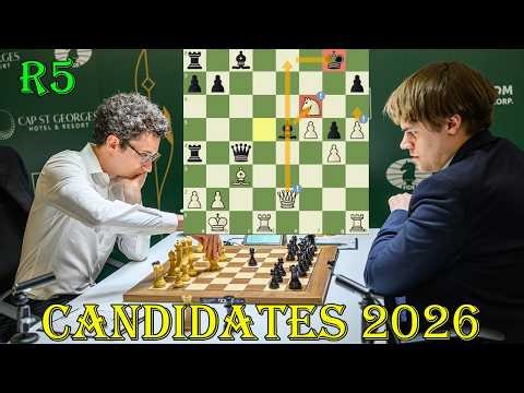 BEAUTIFUL MATE!! Fabiano Caruana vs Matthias Bluebaum || Candidates 2026 - R5