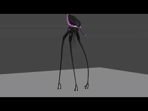 A 3d animation of a tripod walking (I did not make it!!) (Put on loop mode)