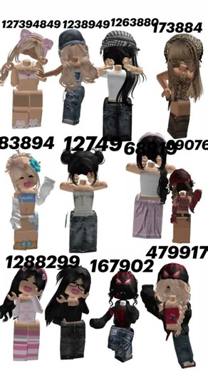 tout les codes pour avoir des skins comme ça 😊