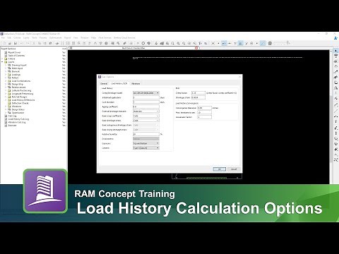 Specifying the Load History Calculation Options in RAM Concept