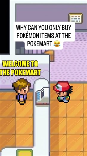 Gumbino on Instagram: "Why can you only buy POKÉMON items at the Pokemart? 😂 #pokemon #pokémon #ashketchum #pikachu #nintendo #explore #explorepage #fypシ"