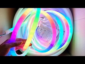 450ft addressable SK6812 RGBW led neon flex tube lighting project