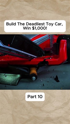 Build The Deadliest Toy Car, Win $1,000! Part 10 #staywild #benazelart #fyp #funny #game