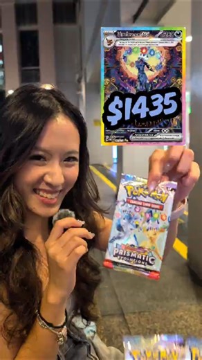 can this stranger pull her favorite pokemon from prismatic evolutions?