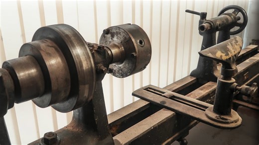 Cleaning and reviving an antique wood lathe