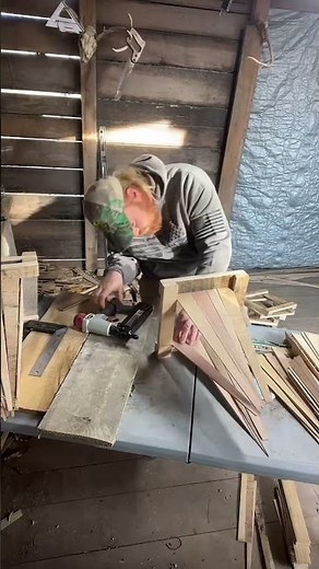 Catfish trap throat build #fishing #woodworking #slattrap #louisiana #tennessee #money #assembly