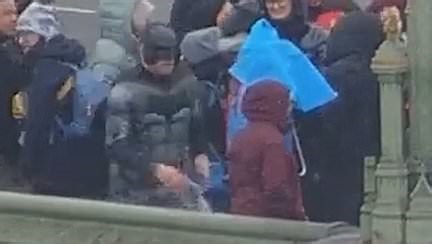 Hilarious CCTV footage of Met Police dressed as Batman and Robin catching scammers