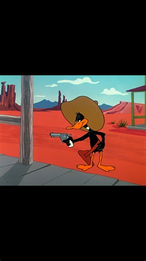 Looney Vault on Instagram: "🔫🤠 Daffy declares war. Title: Daffy's Inn Trouble"