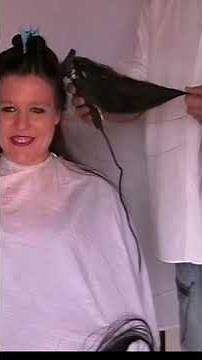 2 girls very long hair cut into a mohawk compilation #haircutforlonghair #ladieshaircut #clippercut