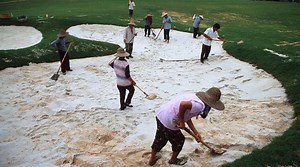 Rules Guy: Where can you drop from a bunker marked as ground under repair?