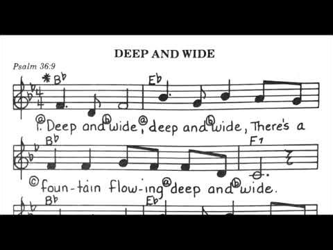 깊고도 넓도다 Deep and Wide | 쉬운 영어찬양 함께 부르기 (시편 36:9)