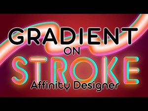 gradient on stroke in affinity designer