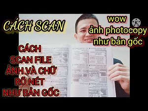 How to scan image and text files as clear as the original