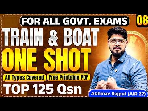 Chapter-08 || Train and Boat One Shot for SSC & Railway Exam By Abhinav Rajput Sir