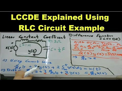 Causal LTI System Described by LCCDE | Example of RLC Series Circuit at rest | CT 2.4a