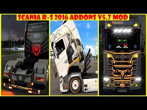 Scania R-S 2016 Addons v5 7 Mod:- ETS 2 1.39