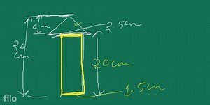 Example 3: A wooden toy rocket is in the shape of a cone mounte... | Filo