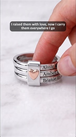 Meaningful ring for dog moms #personalized #gifts #MothersDay #giftfordogmom