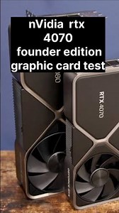 Nvidia RTX 4070 Graphics Card test benchmark #rtx4070 #founder #nvidia #rtx #shorts #video #furmark