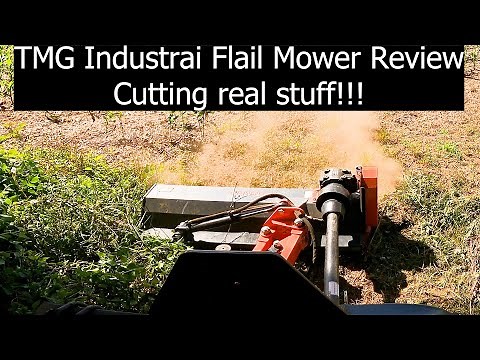 TMG Flail Mower Review cutting real stuff!