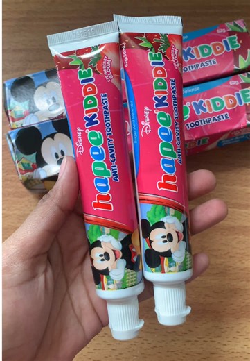 Hapee kiddie toothpaste safe for babies , recommended for 2 to 6 years old🪥🦷 #toothpaste #kidstoothpaste #toothpasteforkids #teethcare #whiteningtoothpaste