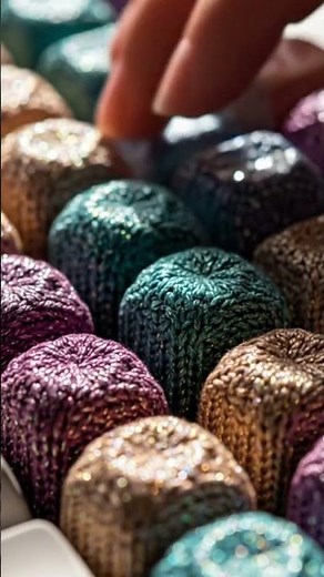 Unbelievable ASMR Knitted Keyboard Switches! Colorful, Satisfying Sounds! #Shorts