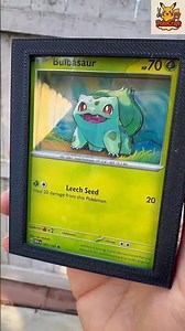 Bulbasaur 3D Pokémon Card 🌱 | Handmade Shadowbox #pokemoncards #shadowbox #bulbasaur