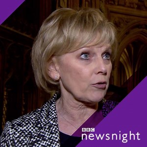"Anna Soubry is a traitor." This is the moment that The Independent Group's Anna Soubry was interrupted by a protester inside Parliament, while being interviewed for #newsnight | BBC Newsnight