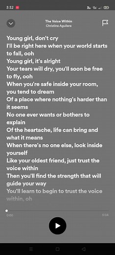 THE VOICE WITHIN By Christina Aguilera #christinaaguilera #thevoicewithin #lyricsvideo #foryoupage #music #fyp