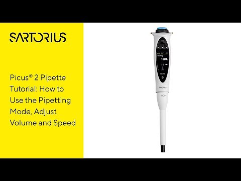 How to Use Picus®️ 2 Electronic Pipette – Pipetting Mode and Adjusting Volume and Speed