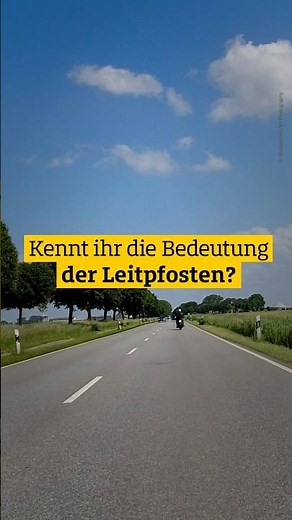 Was bedeuten die Markierungen an Leitpfosten? 🤔 #adac #shorts