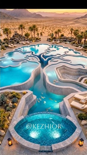 Wow.. He turned a giant ROUNDED & CURVY OAK TREE into a luxury pool. #satisfying #asmr #pool