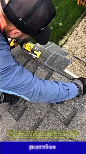 This Tool Cuts Excess Roof Shingles Clean & Fast 😱