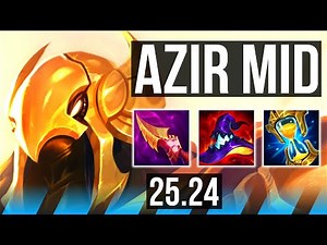 AZIR vs AHRI (MID) | 66K damage, 8k gold comeback | KR Master | 25.24