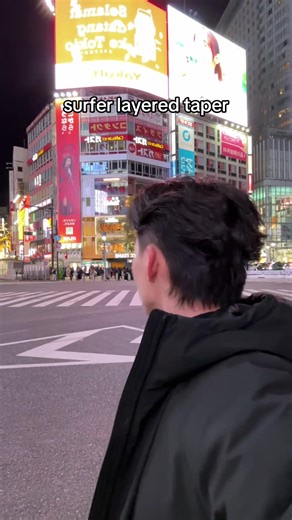 Surfer Layered Taper Haircut Transformation