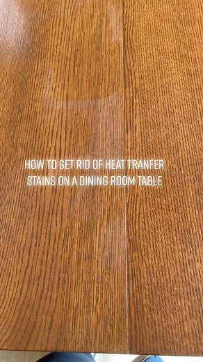 Removing Heat Stains from Wood Dining Room Table