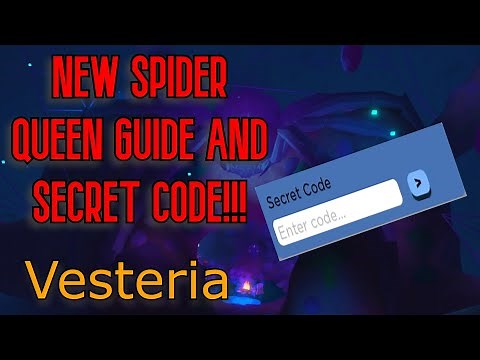 New Spider Queen Guide And Secret Code!!! (Vesteria)