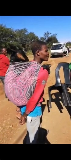 Goat Thief Handcuffed & Forced To Carry The Goat Behind Him (pics/video) - Crime - Nairaland