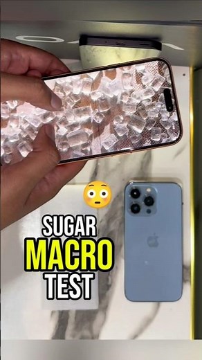 Sugar Macro Camera Test 😳 iPhone 17 Pro Max vs iPhone 13 Pro
