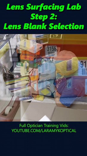 1K views · 18 reactions | Lens Surfacing Lab Step 2: Lens Blank Selection #optician #optical #laramyk #opticianworks #opticiantraining #abo #abocertification #lens | Laramy-K OpticianWorks | Facebook