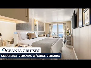 Oceania Allura | Concierge Veranda with Large Veranda Full Walkthrough Tour & Review | 4K