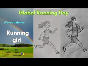 Celebrating Global Running Day: How to draw a runner girl