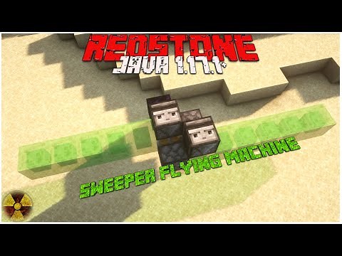 How to build a Sweeper Flying Machine in Minecraft | Redstone Tutorial | Minecraft Java 1.17.1+
