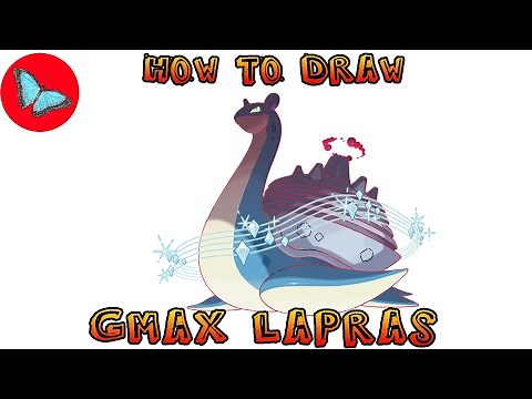 How To Draw Gigantamax Lapras From Pokemon | Drawing Animals