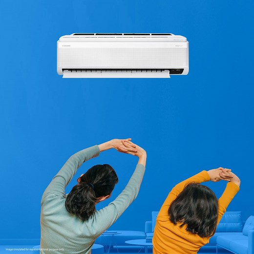 Cooling will reach you no matter where you are. Samsung WindFree™ AC cools every corner in your room with its amazing 4-way swing that spreads the cooling evenly across the room. Buy now: http://spr.ly/618333Lk7. #Samsung | Samsung