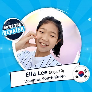 Watch Ella Lee, age 10, from Dongtan Helen Doron International School in South Korea, as she shines as the youngest debater in the international round of the 'It's Always Debatable' Tournament, bringing her unique perspective and determination to the global stage. 헬렌도론 Helen Doron Korea Watch live on Sunday June 23rd at 11am CET. | Helen Doron Global